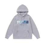 Bluza z kapturem Trapstar Blue Logo w kolorze szarym